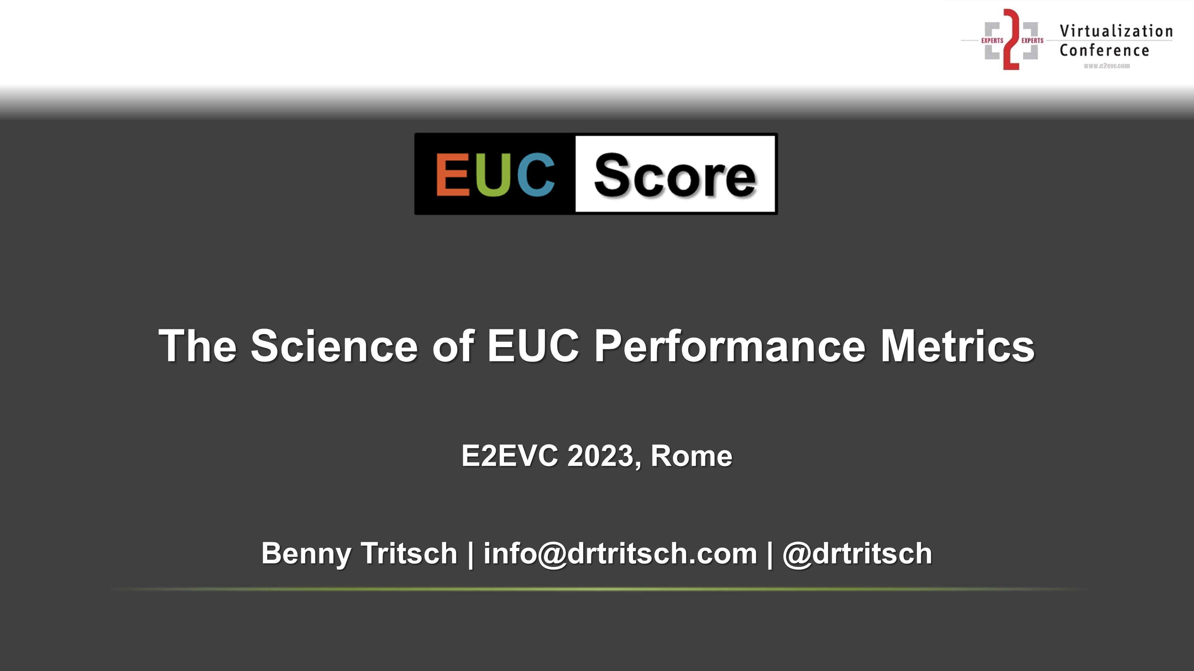 Tritsch - Science of EUC - E2EVC 2023 Rome
